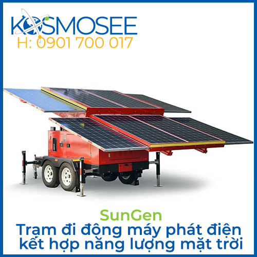 SunGen - Trạm đi động máy phát điện kết hợp năng lượng mặt trời.